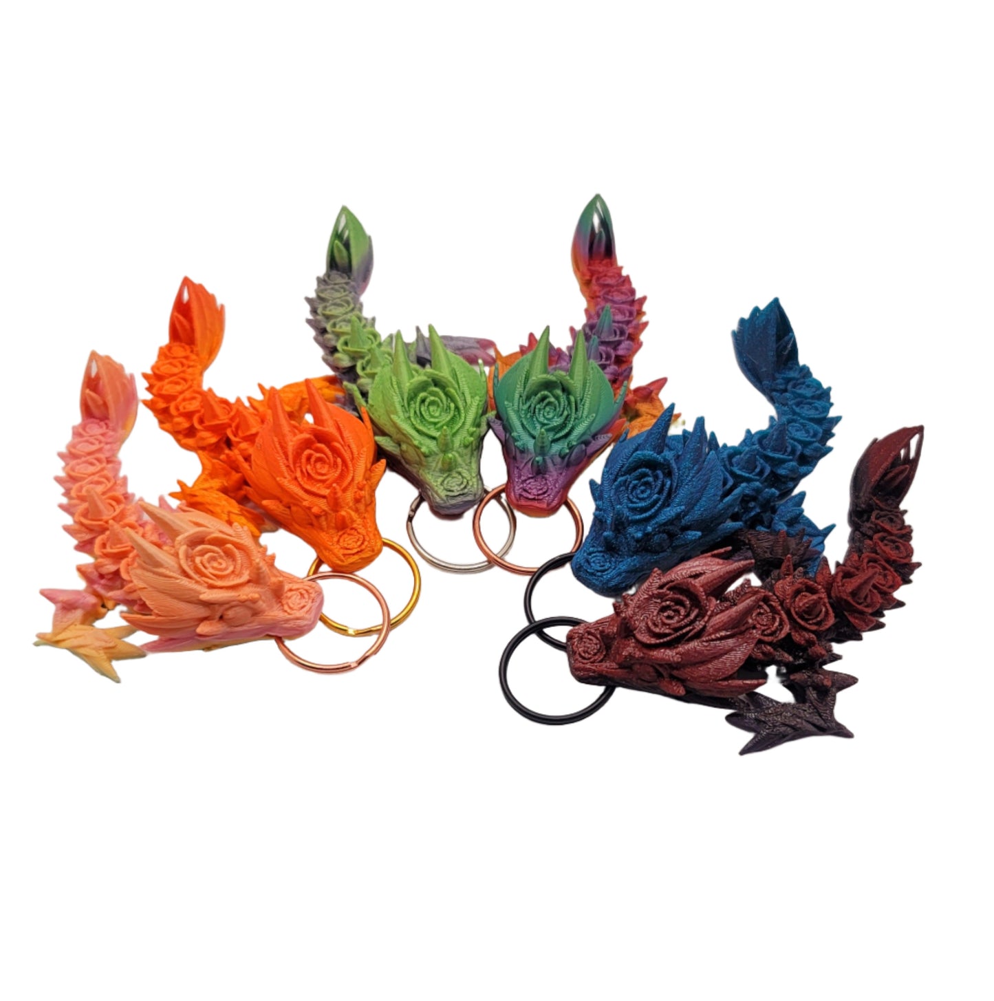 Dragon Tail/Tadling - 3D printed Articulating Key Ring