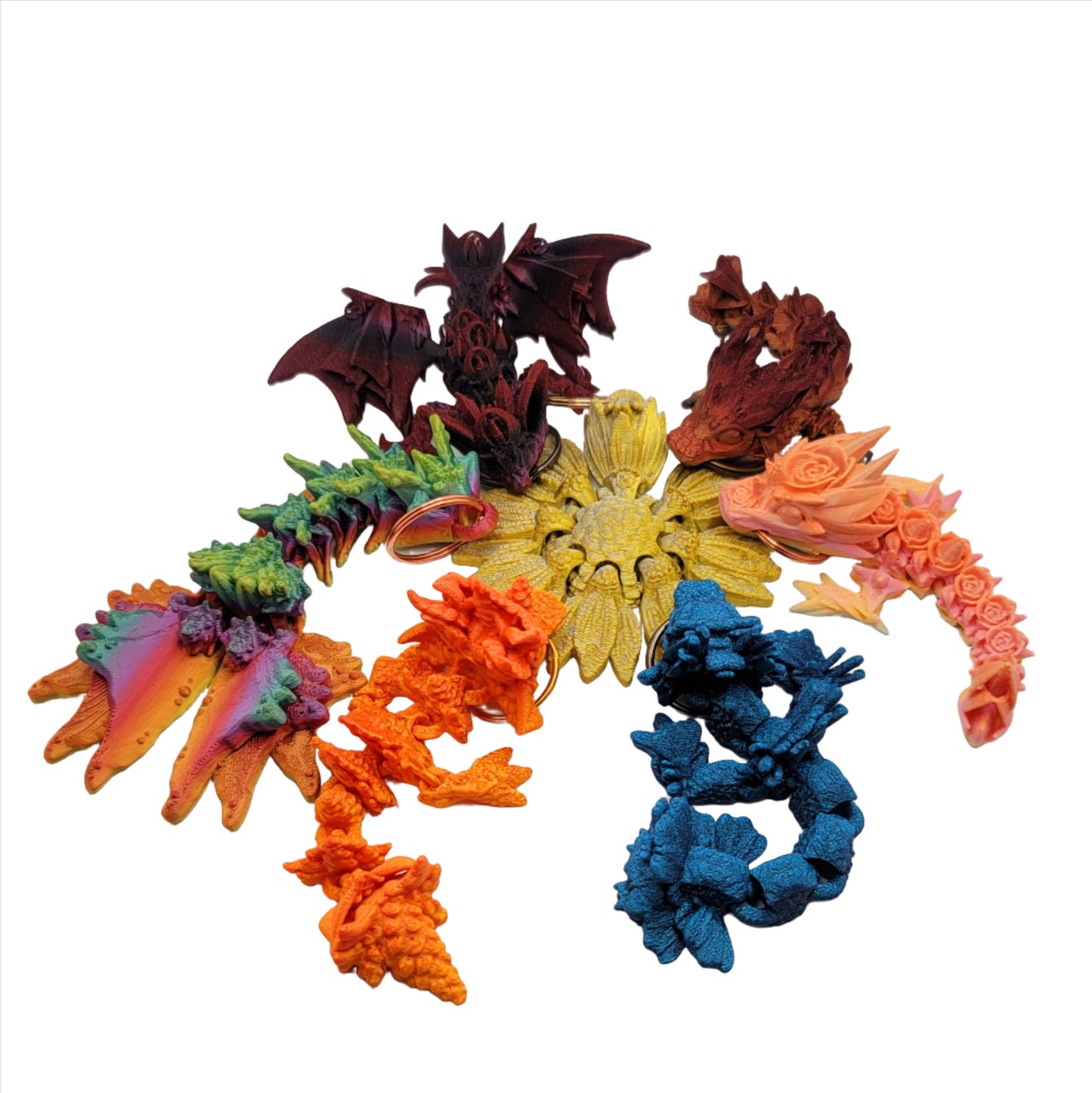 Dragon Tail/Tadling - 3D printed Articulating Key Ring