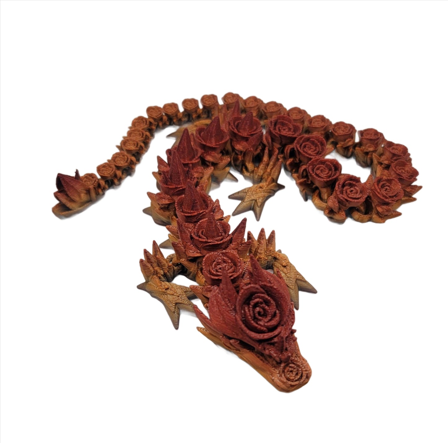 Rose Dragon - 3D printed Articulating figurine