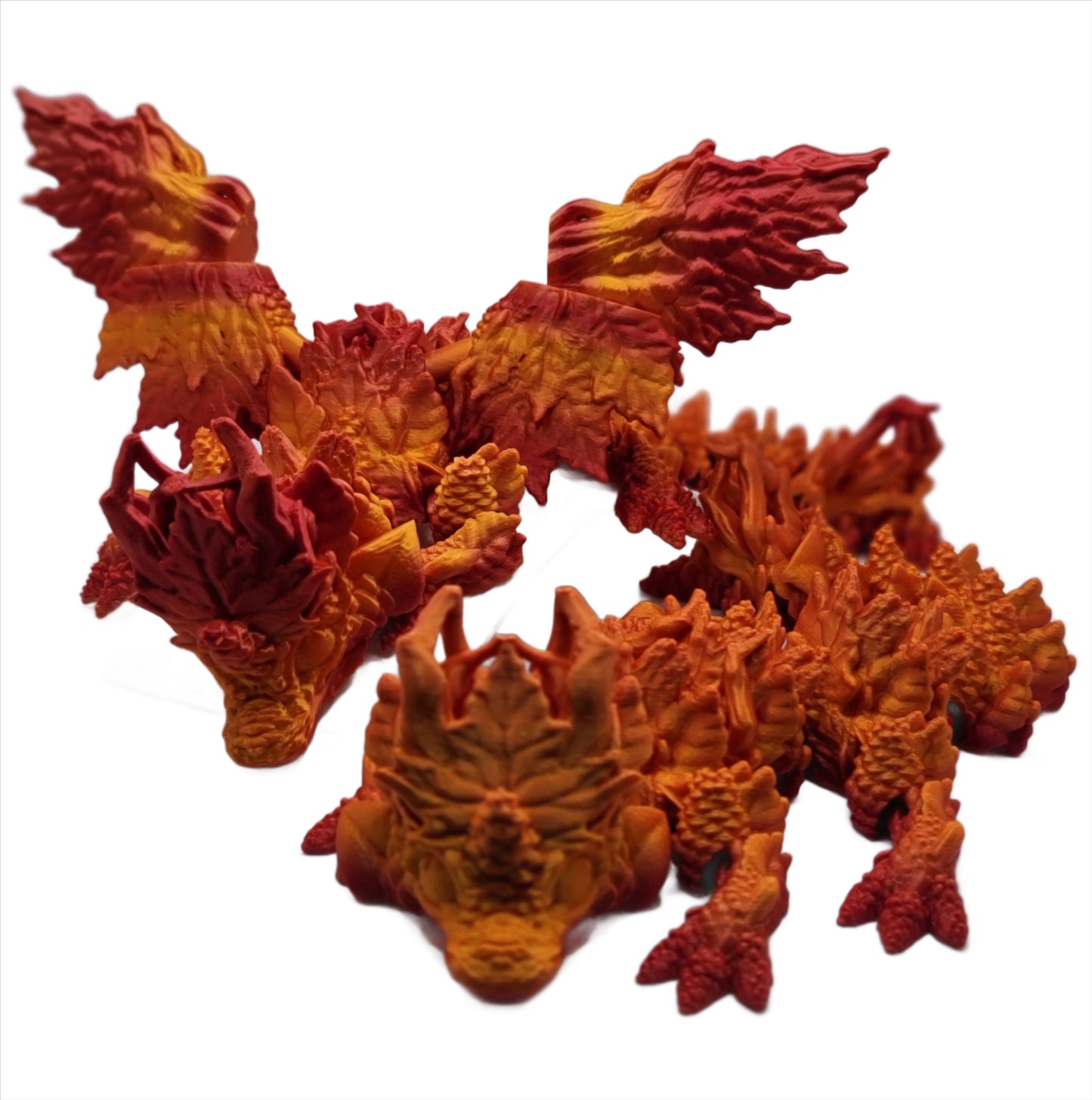 Autumn Dragon - 3D printed Articulating figurine