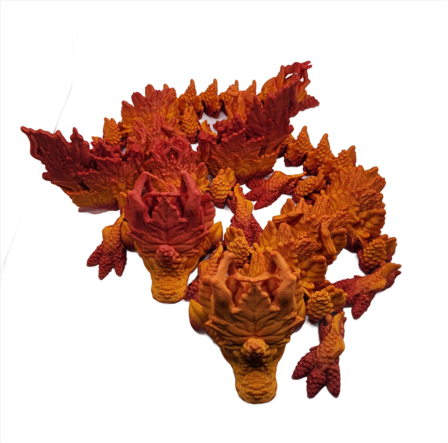 Autumn Dragon - 3D printed Articulating figurine