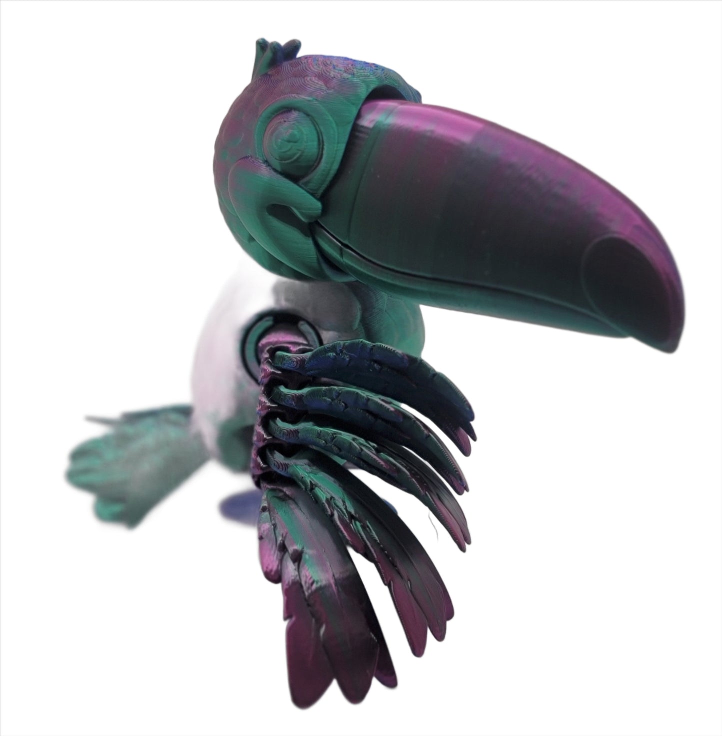 Toucan - 3D printed articulating figurine