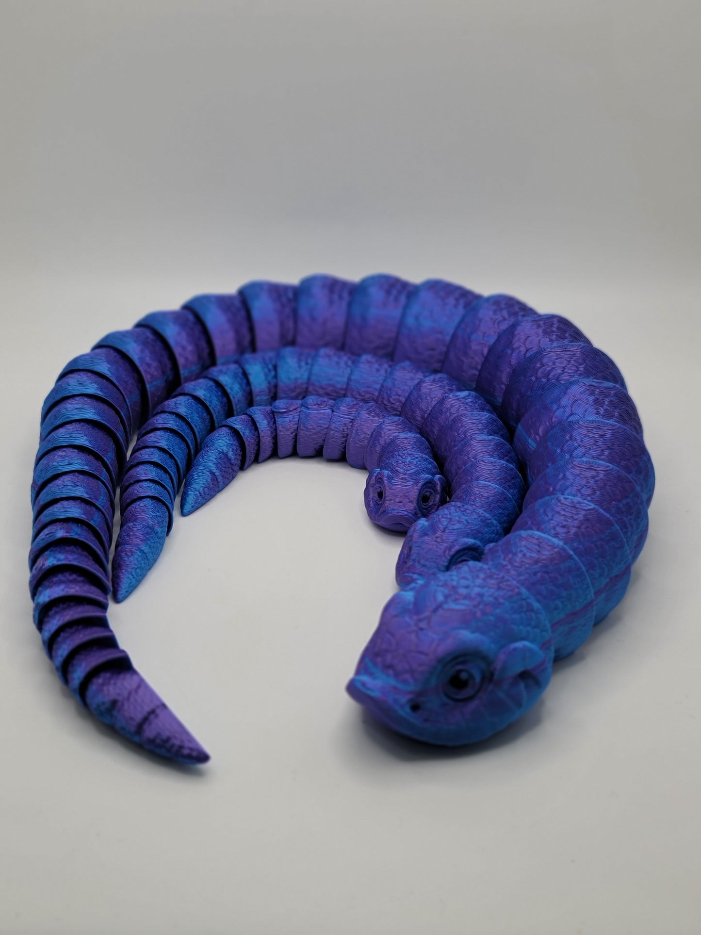 Hognose Snake Family of 3 - 3D printed Articulating figurine