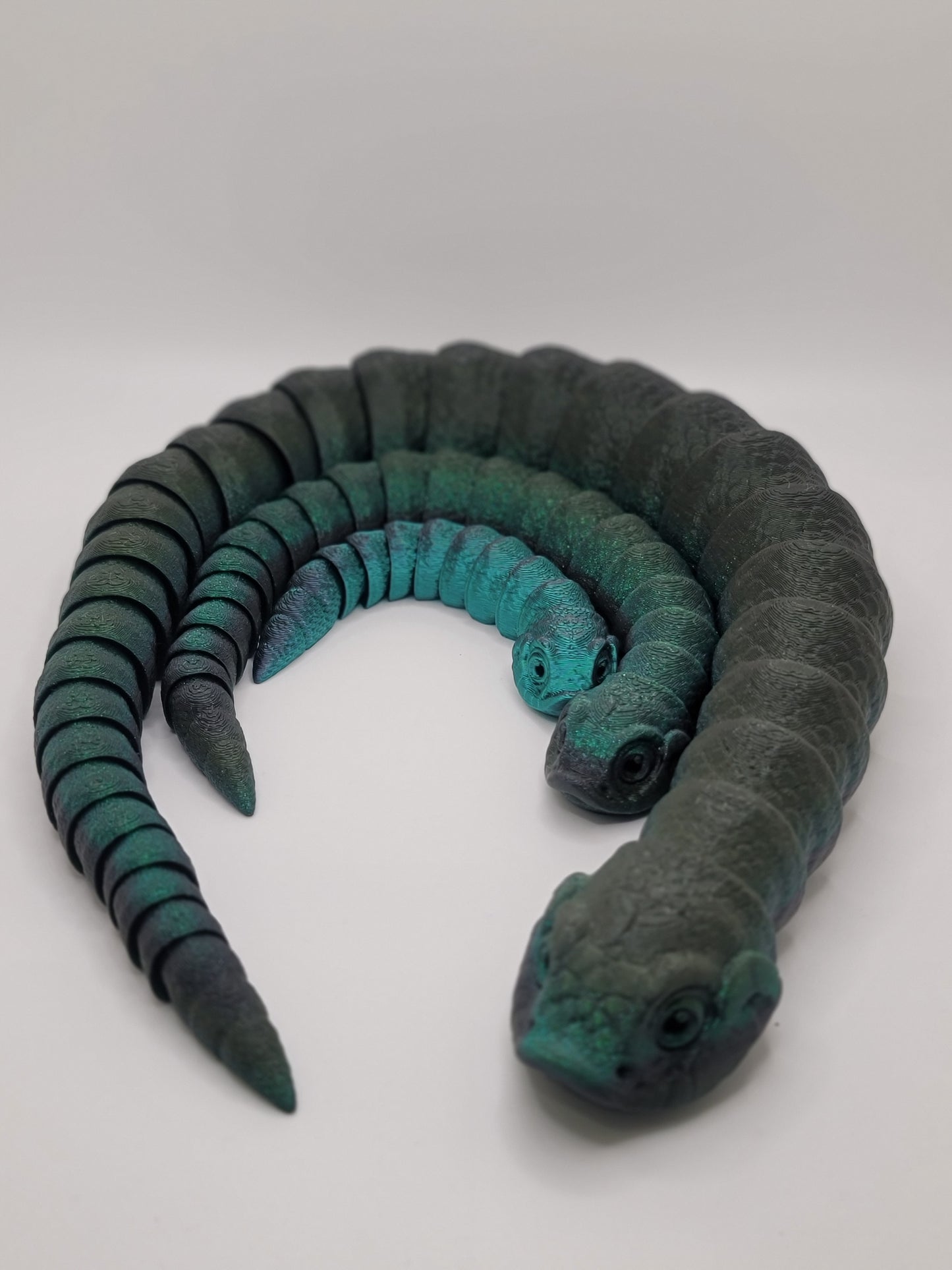 Hognose Snake Family of 3 - 3D printed Articulating figurine