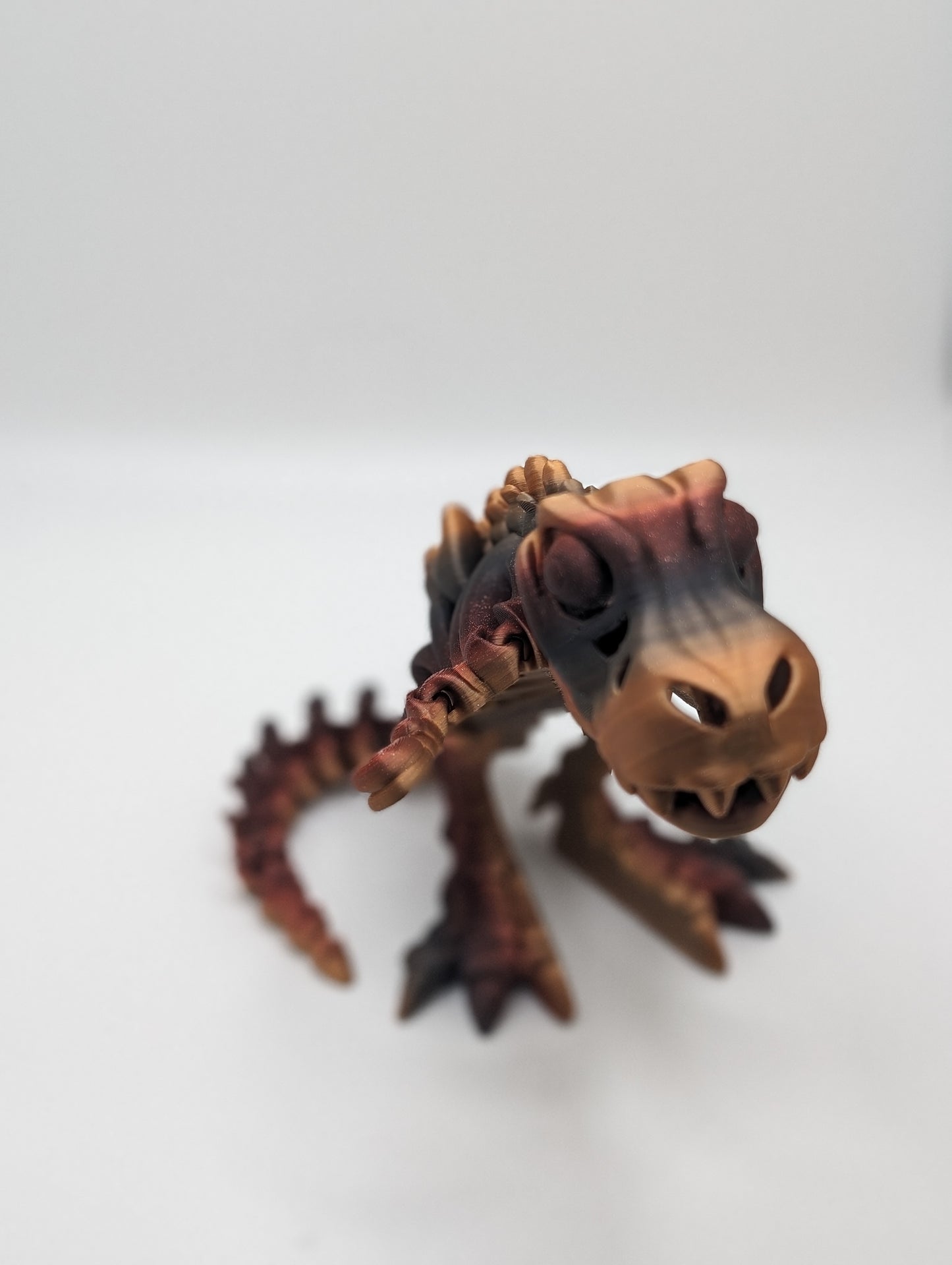 T-Rex Dinosaur with Bone figure - 3D printed Articulating figurine