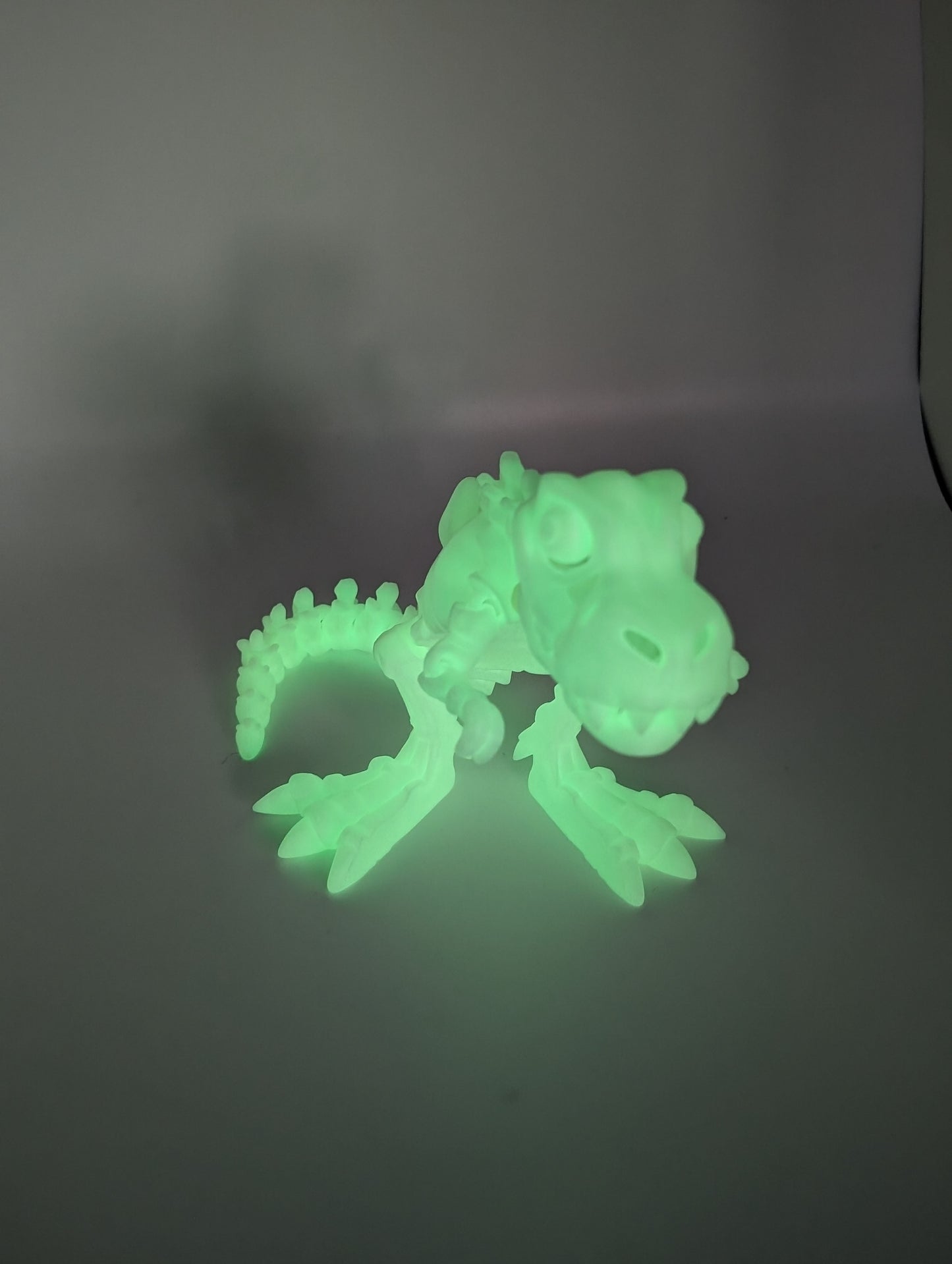 T-Rex Dinosaur with Bone figure - 3D printed Articulating figurine