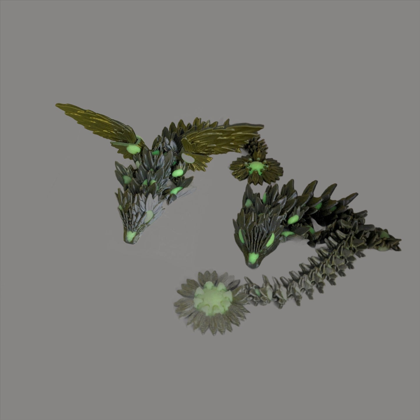 Sunflower Dragon - 3D Printed figurine