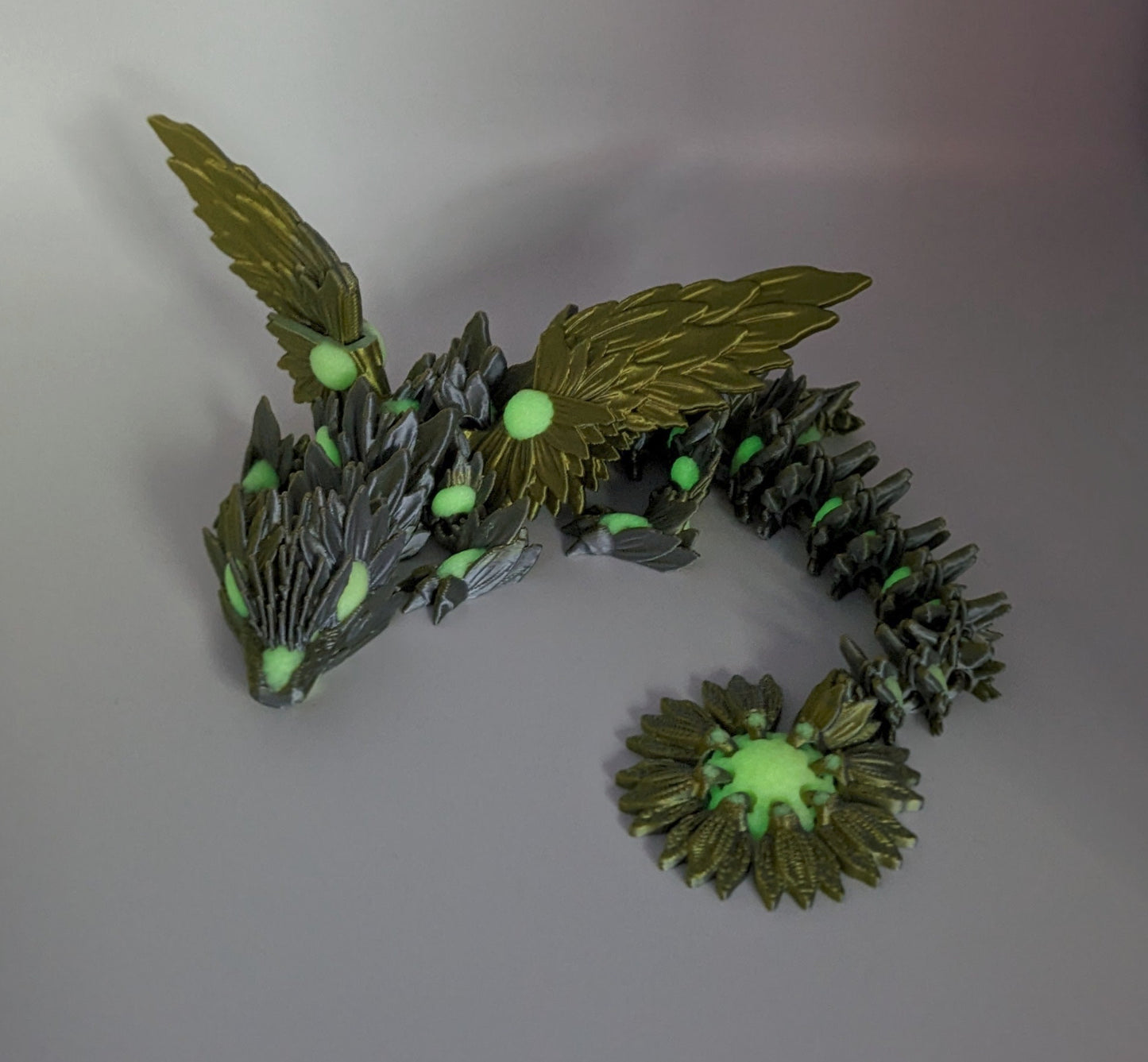 Sunflower Dragon - 3D Printed figurine