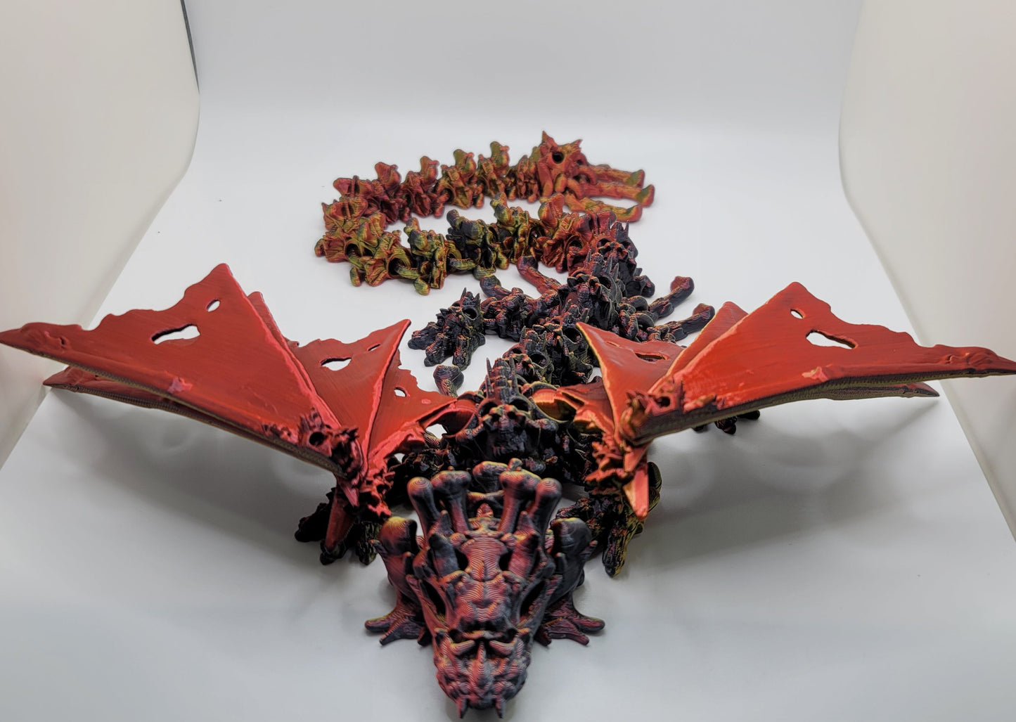 Hollow Bone Dragon - 3D printed Articulating figurine