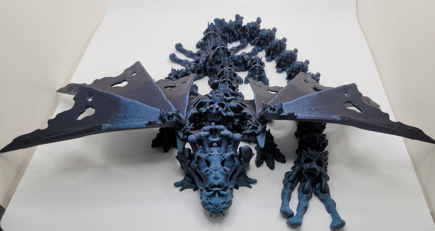 Hollow Bone Dragon - 3D printed Articulating figurine