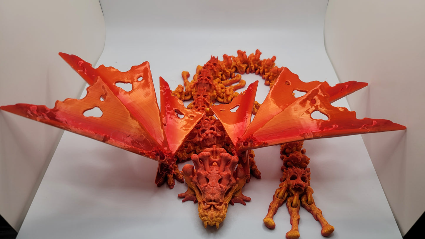 Hollow Bone Dragon - 3D printed Articulating figurine