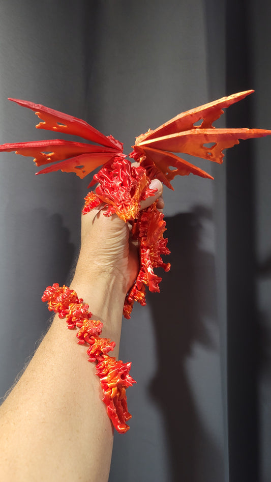 Hollow Bone Dragon - 3D printed Articulating figurine