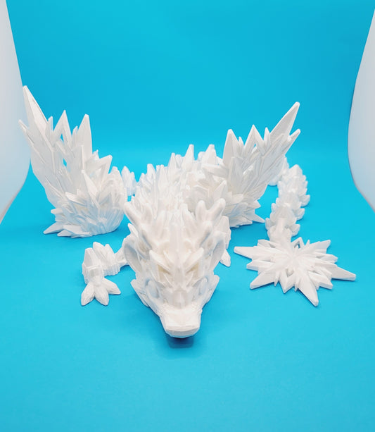 Winter Winged Dragon - 3D Printed