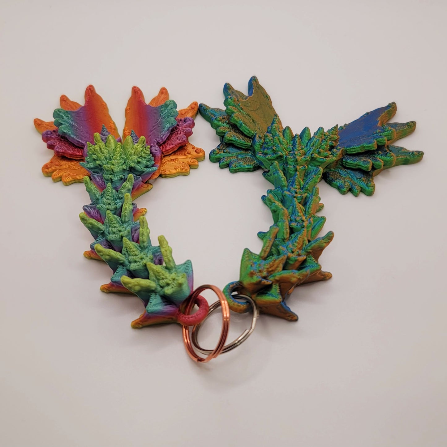 Dragon Tail/Tadling  - 3D printed Articulating Key Ring