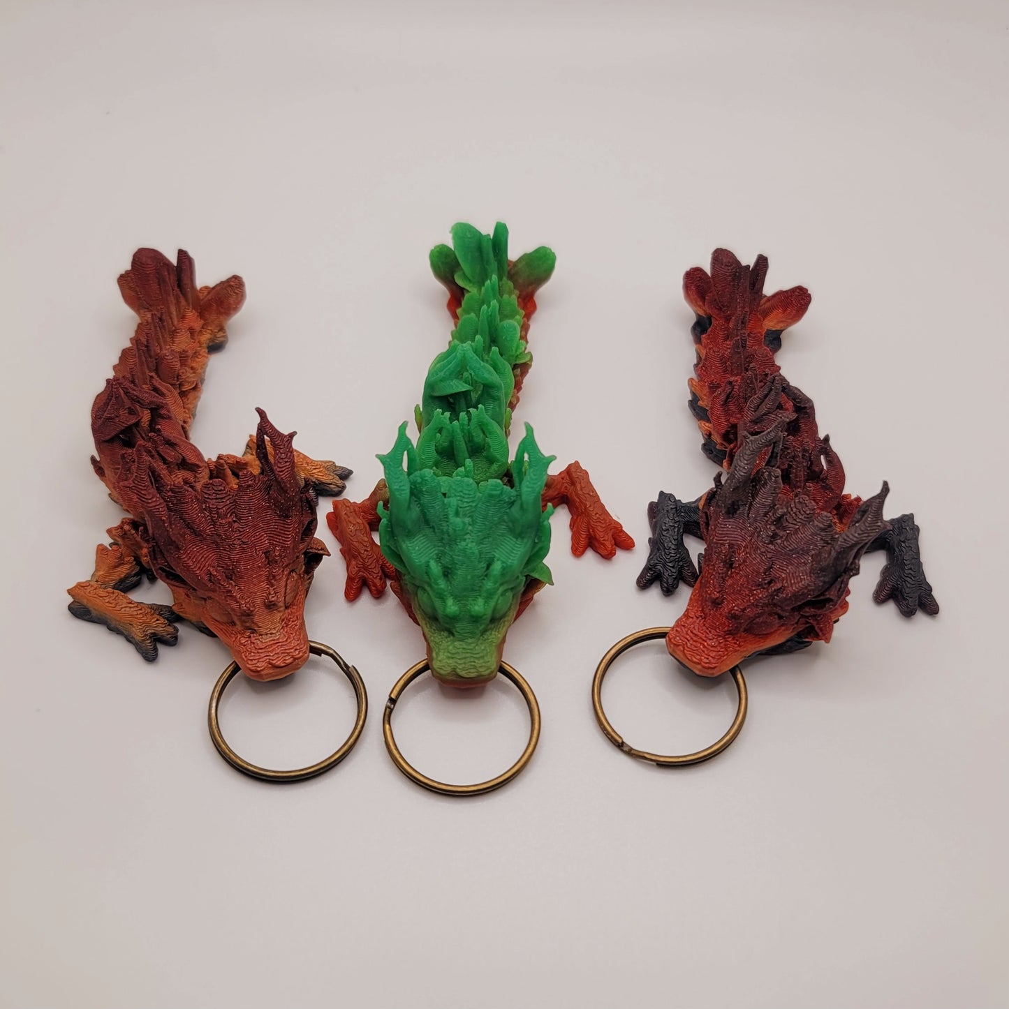 Dragon Tail/Tadling  - 3D printed Articulating Key Ring