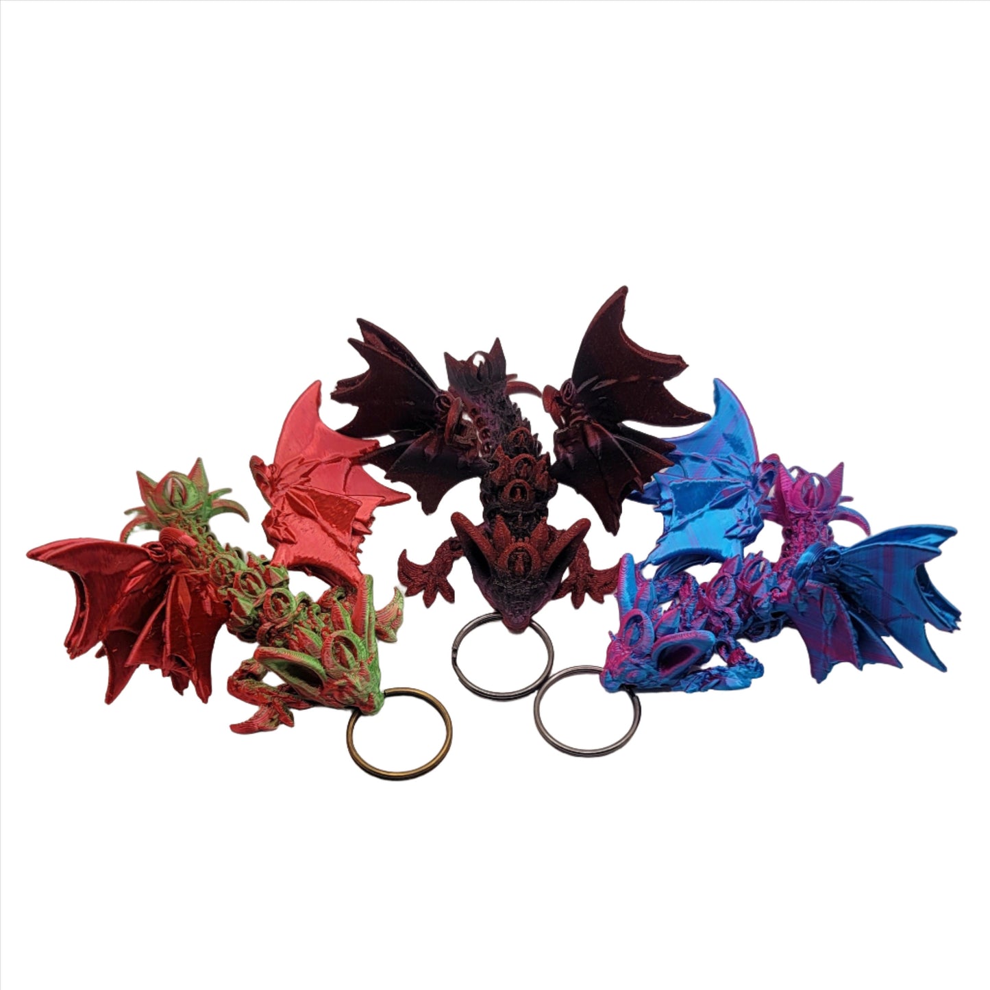 Dragon Tail/Tadling  - 3D printed Articulating Key Ring