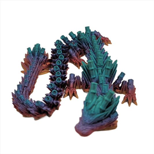 Bamboo Dragon - 3D printed Articulating figurine