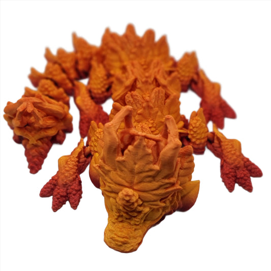 Autumn Dragon - 3D printed Articulating figurine