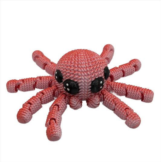 Crocheted Spiders  - 3D printed Articulating figurine