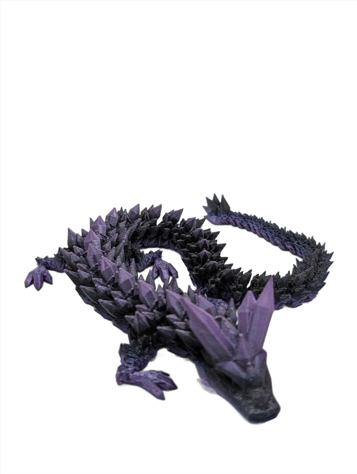 Crystal Dragon with Crystal Egg - 3D printed Articulating figurine