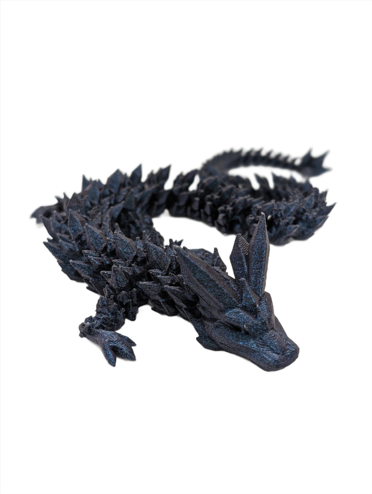 Crystal Dragon with Crystal Egg - 3D printed Articulating figurine