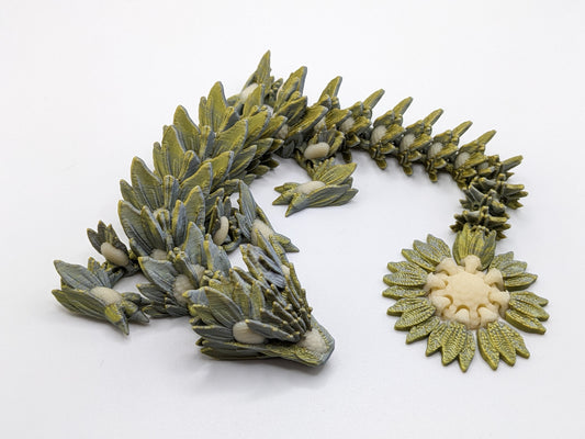 Sunflower Dragon - 3D Printed figurine